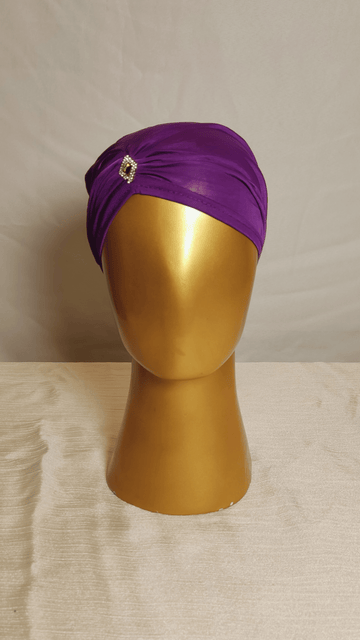 Side Parted Cap - Purple